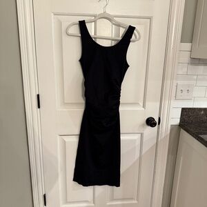 New! Mindd Black ruched tank Dress 31699